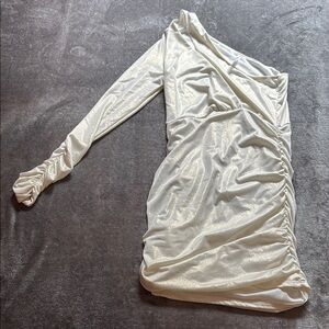 Lucy in the Sky One-Shoulder White Dress